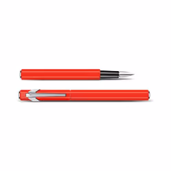 Caran d-Ache 840.570, Rouge, Système de remplissage cartouche, Aluminium, Acier inoxydable, Acier inoxydable, Moyen, Ambidext ...