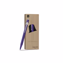 Caran d-Ache 849.104, Clip, Stylo à bille rétractable avec clip, Rechargeable, Bleu, 1 pièce(s)