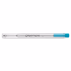 Caran d-Ache 8421.191, Turquoise, Chrome, Turquoise, Laiton, Acier inoxydable, 1 mm, Stylo à bille