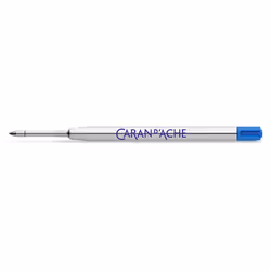 Caran d-Ache 8462.000, Bleu, Fin, Argent, Acier inoxydable, 0,7 mm, Stylo à bille
