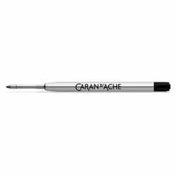 Caran d-Ache 8468.000, Noir, Fin, Argent, Acier inoxydable, 0,7 mm, Stylo à bille