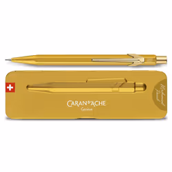 Caran d-Ache 844.999, Or, Aluminium, Noir, HB, 0,7 mm, Hexagonal