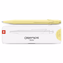 Caran d-Ache 849.594, Clip, Stylo à bille rétractable avec clip, Rechargeable, Bleu, 1 pièce(s)