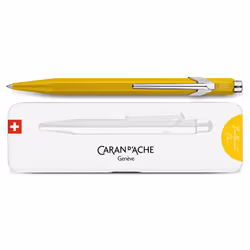 Caran d-Ache 849 COLORMAT-X, Clip, Stylo à bille rétractable avec clip, Rechargeable, Bleu, 1 pièce(s)