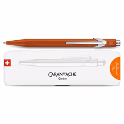 Caran d-Ache 849 COLORMAT-X, Clip, Stylo à bille rétractable avec clip, Rechargeable, Bleu, 1 pièce(s)