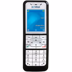 Mitel 612d, Téléphone DECT, Combiné sans fil, 200 entrées, Noir, Argent