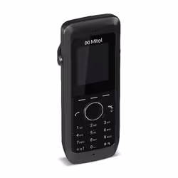 Mitel 5613, Téléphone DECT, Combiné sans fil, 1000 entrées, Service de message court (SMS), Noir
