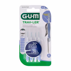 Brossette Interdentaire - GUM - Proxabrush Trav-ler - 06 mm - 4 unités - Mixte