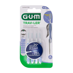 Brossette Interdentaire - GUM - Proxabrush Trav-ler - 06 mm - 4 unités - Mixte