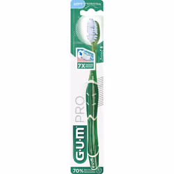 Brosse à dents - Gum - Technique Pro Compact - Souple - Hygiène bucco-dentaire - Brins effilés