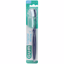Brosse à dents - Gum - Original White - Compacte - Souple - Hygiène bucco-dentaire