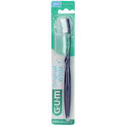 Brosse à dents - Gum - Original White - Compacte - Souple - Hygiène bucco-dentaire