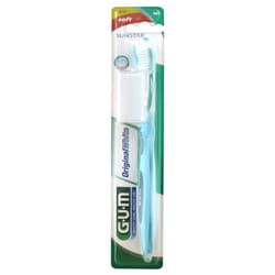 GUM Original White Brosse à Dents Souple 561 - Couleur : Bleu