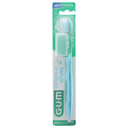 GUM Original White Brosse à Dents Medium 563 - Couleur : Turquoise