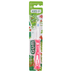 GUM Kids Brosse à Dents 2 Ans et + 901 - Couleur : Rose Fluo