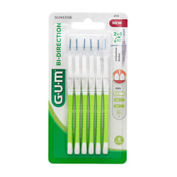 Gum Brossette Interdentaire Bi-Direction 07mm Vert 6 unités