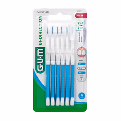 Gum Brossette Interdentaire Bi-Direction 09mm Bleu 6 unités