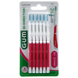 GUM Bi-Direction 6 Brossettes - Modèle : 2614 : 1,2 mm