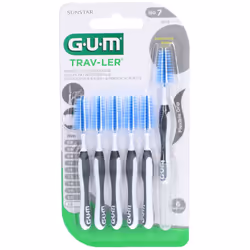 Brossettes Interdentaires-GUM Trav-Ler Brossettes Interdentaires Réutilisables 6 Unités (Taille : 1619 : 26 mm)