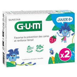 GUM Junior Gel Dentifrice Lot de 2 x 50 ml
