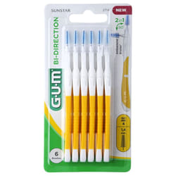 GUM Bi-Direction 6 Brossettes - Modèle : 2714 : 1,4 mm