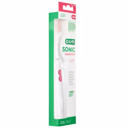 GUM Sonic Sensitive Adulte Brosse à dents à ultrasons Blanc