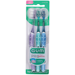 Brosse à dents GUM® PRO Ultra-Souple 15/100e 2+1 Offert