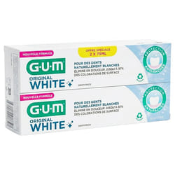 GUM Original White Dentifrice Lot de 2 x 75 ml