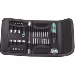 Wera 05051045001, Ensemble de clés à douille, 26 pièce(s), Noir, Chrome, Vert, Manche de clé, Manivelle, 5.5,6,7,8,10,12,13 m ...