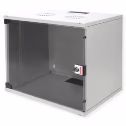ROLINE 26.21.0017, Rack monté sur le mur, 9U, Verrouillage des touches, Rails de rack, 10,8 kg, Gris