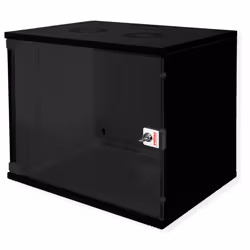 ROLINE 26.21.0187, Rack monté sur le mur, 9U, Verrouillage des touches, Rails de rack, 10,8 kg, Noir