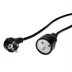 Value 19.99.1171 câble électrique Noir 5 m CEE7/7