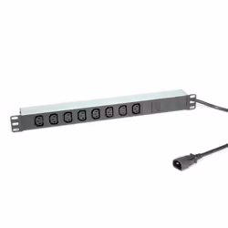 ROLINE 19.07.1629, 2 m, Intérieure, Coupleur C14, Aluminium, Aluminium, 8 sortie(s) CA