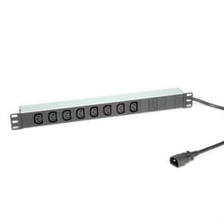 ROLINE 19.07.1629 multiprise 2 m 8 sortie(s) CA Intérieure Aluminium