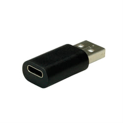 Value 12.99.2995 changeur de genre de câble USB Type-A USB Type-C Noir