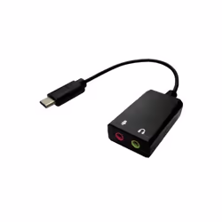 ITB RO12.99.3213, USB Type-C, 3,5 mm, Mâle, Noir, 0,15 m