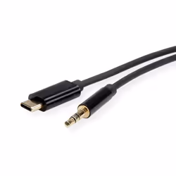 ROLINE 12033218, 3,5mm, Mâle, USB Type-C, Mâle, 3 m, Noir