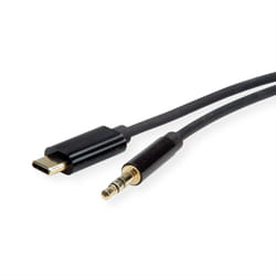 ROLINE 12033218 câble audio 3 m 3,5mm USB Type-C Noir