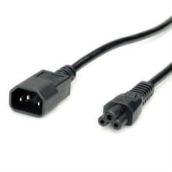 Value 19.99.1119 câble électrique Noir 1,8 m Coupleur C14 Coupleur C5