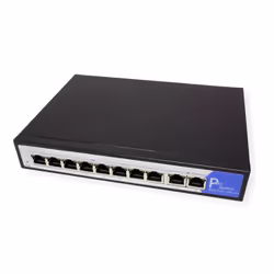 Value 21.99.1195 commutateur réseau Gigabit Ethernet (10/100/1000) Connexion Ethernet, supportant l'alimentation via ce port (PoE) Noir