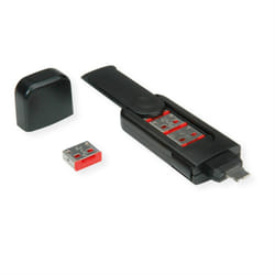 ROLINE 11.02.8330 bloqueur de port Clé de bloqueur de port USB Type-A Noir Plastique
