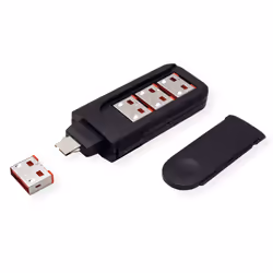 ROLINE 11.02.8330 bloqueur de port Clé de bloqueur de port USB Type-A Noir Plastique