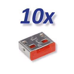 ROLINE 11.02.8331, Clé de bloqueur de port, USB Type-A, Gris, 10 pièce(s)