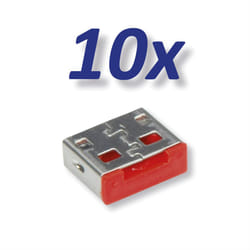 ROLINE 11.02.8331 bloqueur de port Clé de bloqueur de port USB Type-A Gris 10 pièce(s)