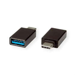 ROLINE 12.03.2997 changeur de genre de câble USB-C USB-A Noir