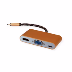 ROLINE 12.03.3155 station d'accueil USB 3.2 Gen 1 (3.1 Gen 1) Type-B Noir, Or, Blanc
