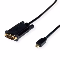 Value 11.99.5806, 1,5 m, Mini DisplayPort, VGA (D-Sub), Mâle, Mâle, Droit
