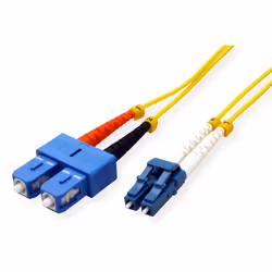 ROLINE 21.15.8792 câble de fibre optique 2 m LC SC OS2 Jaune