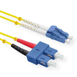 ROLINE 21.15.8793 câble de fibre optique 3 m 2x SC 2x LC OS2 Jaune