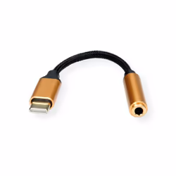ROLINE 12.03.3223 câble de téléphone portable Noir, Or 0,13 m USB C 3,5mm - Vue supplémentaire 4